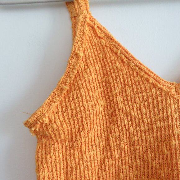 FREE PEOPLE WE THE FREE Boucle Sweater Tank Top in Mango Boho Beachy Sz XS NWT - Picture 4 of 13